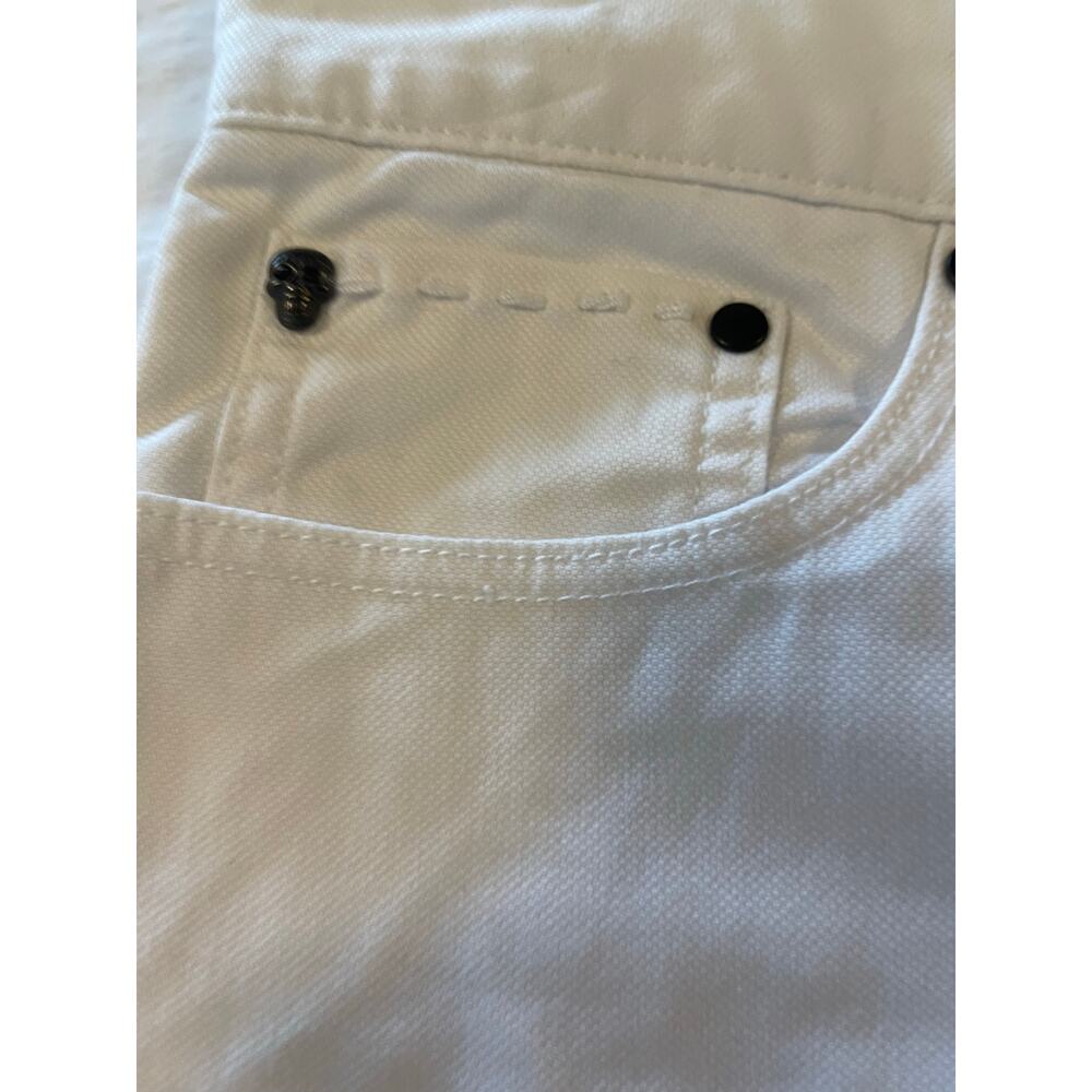 NWT: John Varvatos Woodward Slim Straight Jeans in White Size 30 - Picture 4 of 10